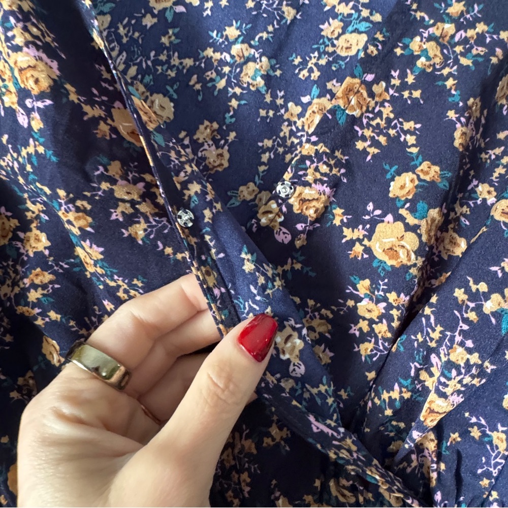 NEW Cipshe Alison Ditsy Floral Peasant Sleeve Mini Dress - Picture 6 of 12